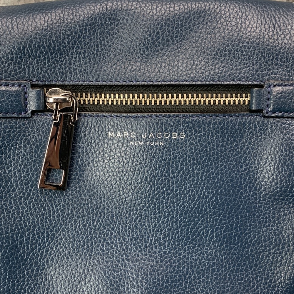 Marc Jacobs Gotham Small‎ Nomad Crossbody Bag Women’s Blue Sea Leather – Good - Picture 3 of 15